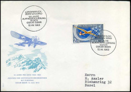 Switzerland - FDC - 50 Jahre Alpenüberquerung Durch Oskar Bider - FDC