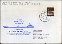 Deutschland - Cover  To Porz-Grengel - Shell Tanker "Murex" - Briefe U. Dokumente