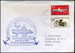 Deutschland - Cover To Wilrijk, Belgium - U_Jagdboot "Hermes" - Briefe U. Dokumente