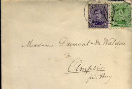 Cover Naar Ampsin, Met N° 137 + 139 - 1915-1920 Albert I