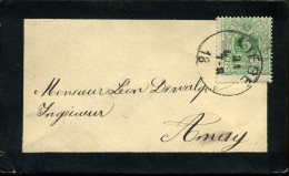 Kleine Envelop / Petite Enveloppe Met N° 45 - 1869-1888 Lying Lion