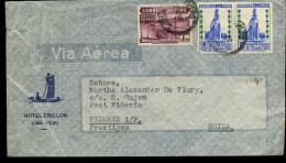 Peru - Cover To Fideris, Switzerland - Peru