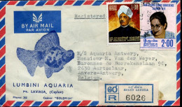 Sri Lanka - Registered Cover To Aartselaar, Belgium - Sri Lanka (Ceylon) (1948-...)