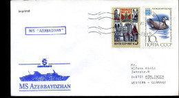 USSR - Cover To Mömlingen, Germany -  "MS Azerbaydzhan" - Brieven En Documenten