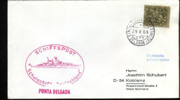 Portugal - Cover To Koblenz, Germany - Schiffspost, Schulschiff "Deutschland" - Storia Postale