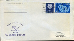 Nederland - Cover To Diedorf, Germany - Fred Olsen Lines, M/S Black Prince - Covers & Documents