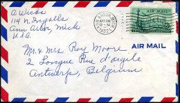 USA - Cover To Antwerp, Belgium - Covers & Documents