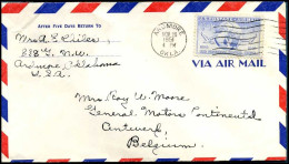 USA - Cover To Antwerp, Belgium - Covers & Documents