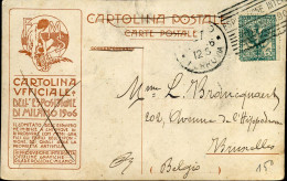 Cartolina Postale : From Milano To Bruxelles, Belgium -- Pilade Rocco & C. Milano - Marcofilía