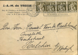 Postkaart : Van Brussel Naar Kortrijk - J.-A.-M. De Vreese - Tarjetas 1934-1951