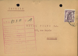 Postkaart : Naar Bruxelles, Royal Films S.A. - Cartes Postales 1909-1934