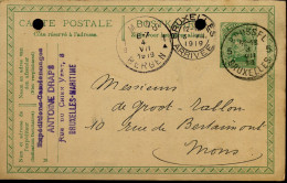 Postkaart : Van Brussel Naar Mons - Expéditions Antoine Draps - Cartes Postales 1909-1934