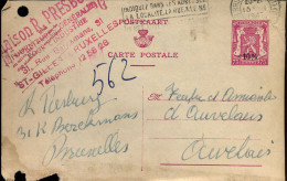 Postkaart : Van Bruxelles Naar Auvelais -- "Maison R. Presburg, Fournitures Générales Pour L'industrie, St-Gilles" - Cartoline 1934-1951