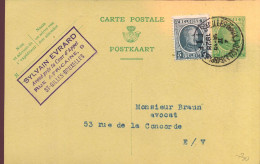 Postkaart : Van  Bruxelles Naar Bruxelles - Cartes Postales 1909-1934