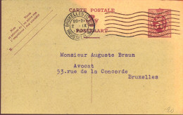 Postkaart : Van  Bruxelles Naar Bruxelles - Cartes Postales 1909-1934