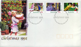 Australië  - FDC - Kerstmis 1992  -  30-10-1992                    - Cartes-Maximum (CM)