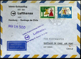 Bundespost - Letzte Flugverbindung 1965 Mit Lufthansa Mit LH500 - Briefe U. Dokumente