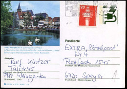 Bundespost - Postkarte Nach Speyer - Postcards - Used