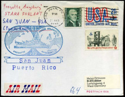 USA - Cover To Ahlen, Germany - Fregatte "Augsburg" - Covers & Documents