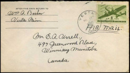 USA - Cover To Winnipeg Manitoba, Canada - 2c. 1941-1960 Cartas & Documentos