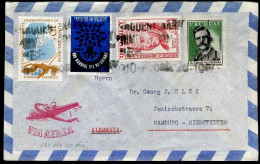 Uruguay - Cover To Hamburg, Germany - Uruguay