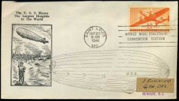 USA - Cover To Newark - The U.S.S. Macon, The Largest Dirigle In The World - 2c. 1941-1960 Cartas & Documentos