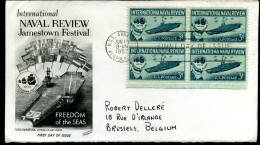 USA - FDC - International Naval Review, Jamestown Festival - Freedom Of The Seas - 1951-1960