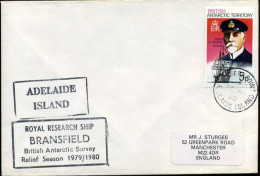 British Antartic Territory - Cover To Manchester, Great-Britain - Royal Research Ship "Bransfield" - Covers & Documents