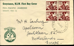 Australia - Cover To Apeldoorn, Netherlands - Pan-Paciific Jamboree, Sydney, 1952-53 - Lettres & Documents