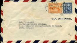 Panama - Cover To Quito, Ecuador - 1932 - Panama