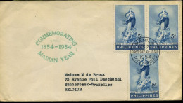 Philippines - Cover To Schaarbeek, Belgium - Philippines