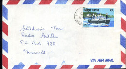 Saint-Lucia - Cover To Monserrat - St.Lucia (1979-...)