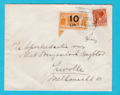 NEDERLAND Trein Expres Brief 1934 Arnhem Naar Zwolle - Lettres & Documents