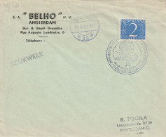Netherlands Cover - 1946 1951 - Numerals Slogan Aerophilat Tentoonst De Vliegende Hollander Flying Dutchman Aviation - Lettres & Documents