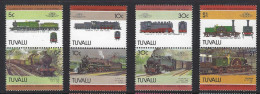 A14 - Tuvalu - 1985 - SG 288/295 MNH - Leaders Of The World - Railway Locomotives - Treinen