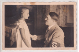 Fotokarte Hitler Mit Mädchen, 1940, Bedarf - Covers & Documents