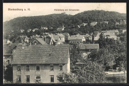 AK Blankenburg /Harz, Teilansicht M. Heidelberg U. Grossvater  - Blankenburg