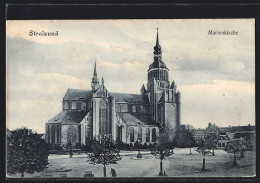 AK Stralsund, Marienkirche Mit Umgebung  - Stralsund
