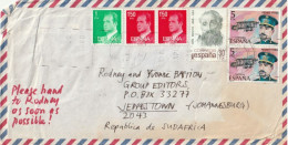 Spain Cover - 1976 1980 1981 - Aviation Pioneers San Benito Loygorri King Juan Carlos - Briefe U. Dokumente