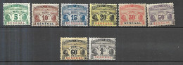 SENEGAL  1906 TAXE CAT YT 4 à 11 Série Complète N* MLH COTE 131 - Unused Stamps