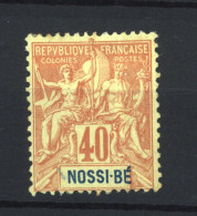 Nossi-Bé  :  Yv  36  *                 ,     N2 - Unused Stamps