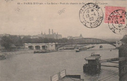 ***   PARIS ****  PARIS La Seine Pont Du Chemin De Fer Des Cygnes  TTB - Autres Monuments, édifices