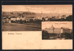 AK Stollberg I. Erzgeb., Königl. Lehrerseminar, Panorama  - Stollberg (Erzgeb.)