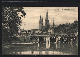 AK Lübeck, Dankwartsbrücke Mit Kirchen-Panorama  - Lübeck