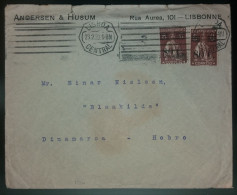 TIPO CERES - SOBRETAXADOS - DESTINO HOBRO - DINAMARCA - Lettres & Documents