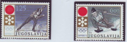 YUGOSLAVIA 1447-1448,unused - Winter 1972: Sapporo