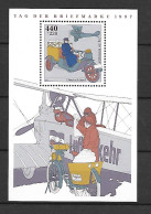 Germany 1997 Stamp Day - Airplanes MS MNH - Nuevos