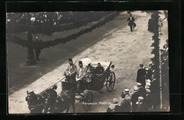 AK Prinzessin Mathilde Von Sachsen-Coburg-Gotha In Einer Pferdekutsche Fahrend  - Familles Royales