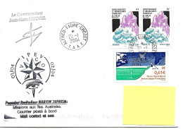 PO - 180 - Enveloppe TAAF Crozet 2004 Cachet IPEV Et Marion Dufresne - Lettres & Documents