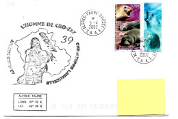 PO - 182 - Enveloppe TAAF Crozet 2002 Cachet Geophy 39 - Briefe U. Dokumente